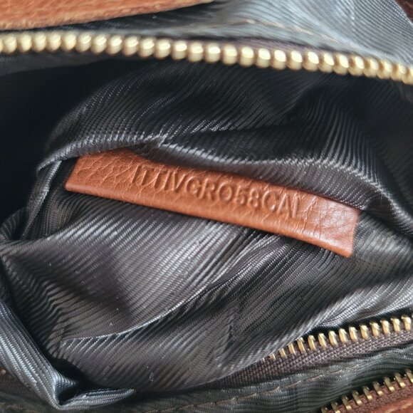 Authentic Burberry Brown Quilted House Check Fabric Tote - Picture 9 of 11